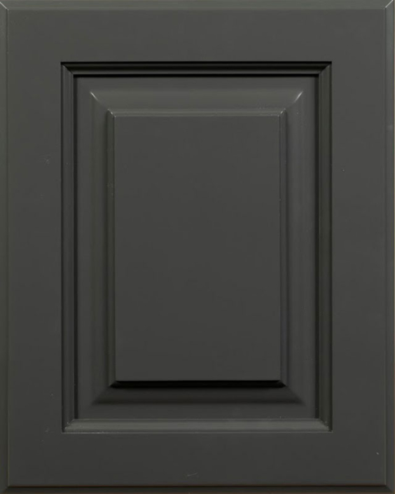 Gaston Raised Panel Door Style with Quarry Enamel on Maple Wood