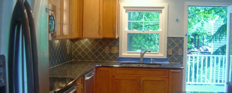 A Traditional stained kitchen