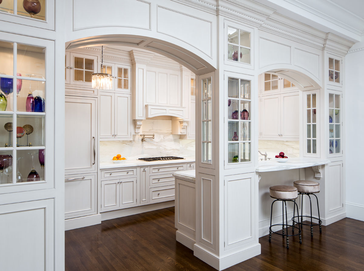 Tedd Wood Custom Kitchen with Arches and Panels Tedd Wood Custom Kitchen with Arches and Panels