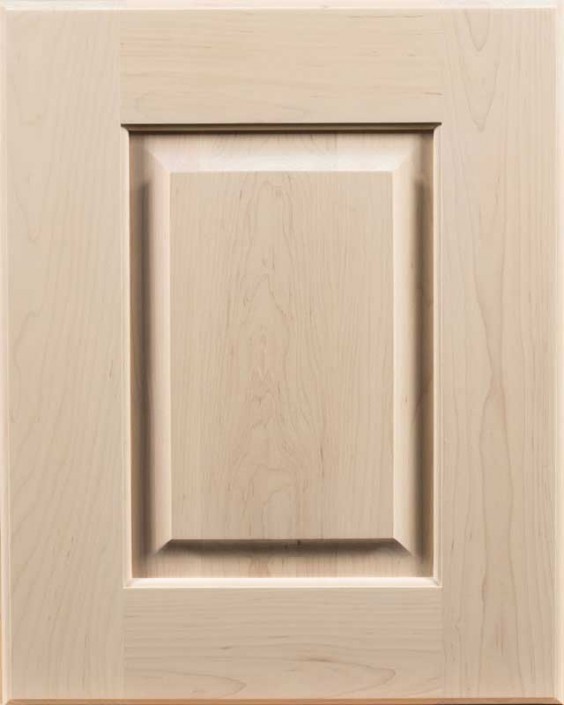 Arcadia Raised Panel Door Style with Dovetone Stain on Maple Wood