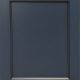 Charleston Reversed Raised Panel Door Style with Naval Enamel and Bold Black Shadow on Maple