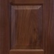 Cooperstown Raised Panel Door Style with Leather Brown Stain on Walnut Wood