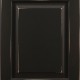 Cypress Raised Panel Door Style with Black Enamel and Antiquing on Maple Wood