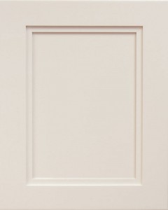 Empire Flat Panel Door Style with Egg Shell Enamel on Maple Wood