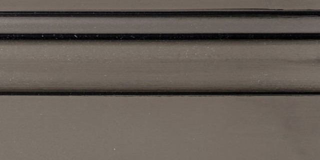 Flagstone Enamel with Bold Black Shadow on Maple Wood