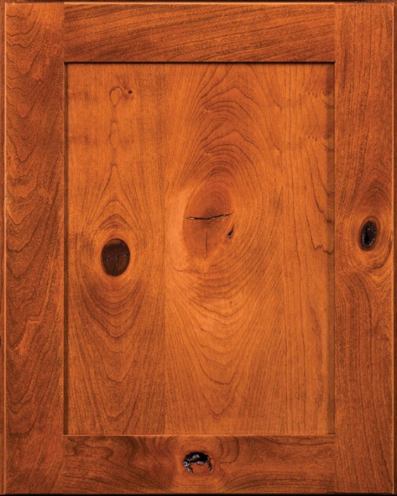 Gettysburg Flat Panel Door Style with Acorn Stain on Cherry Wood