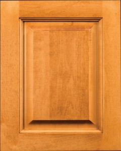 Graceland Raised Panel Door Style with Cider Stain on Maple Wood