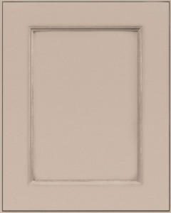 Graceland Flat Panel Door Style with Sandstone Enamel on Maple Wood