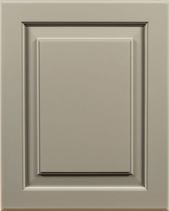 Hudson Raised Panel with Ash Gray Enamel on Maple Wood