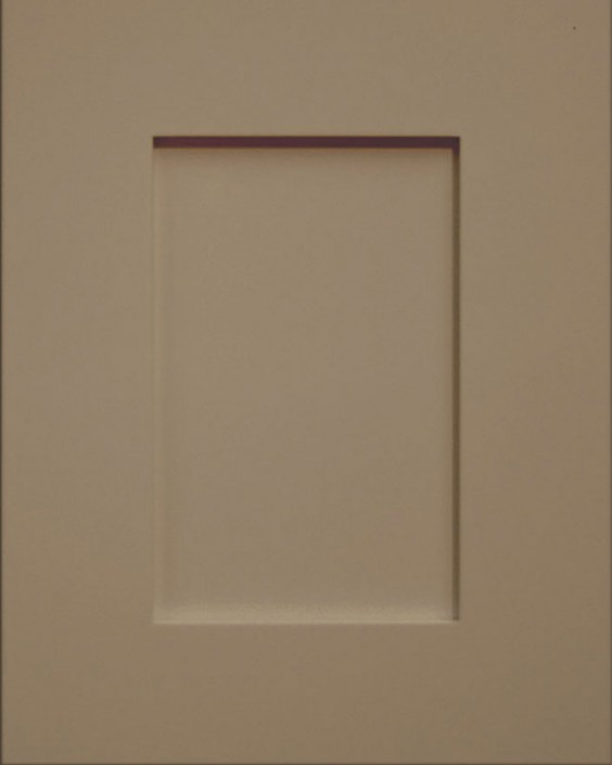 Lincoln Flat Panel Door Style with Moss Enamel on Maple Wood