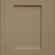 Lincoln Flat Panel Door Style with Moss Enamel on Maple Wood
