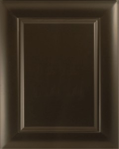 Midtown Raised Panel Door Style with Heritage Black Enamel on Maple Wood