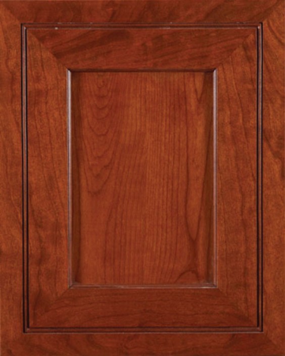 Mirage Flat Panel Door Style with Richmond Stain on Cherry Wood