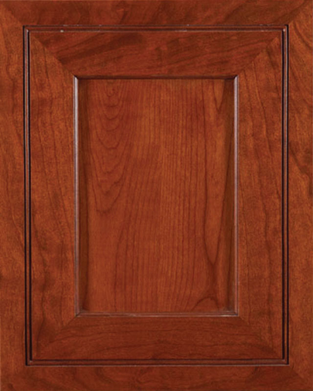Mirage Flat Panel Door Style with Richmond Stain on Cherry Wood