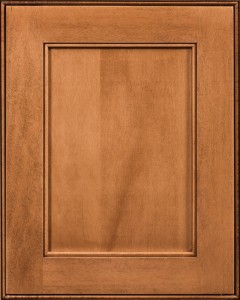 Monticello Flat Panel Door Style with Colonial Stain on Maple Wood
