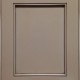 Napa Flat Panel Door Style with Sandstone Enamel and Lite Coffee Shadow on Maple Wood
