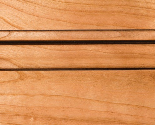 Natural with Bold Brown Shadow on Cherry Alder
