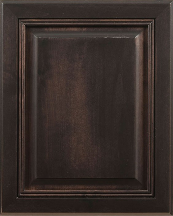 Newport Raised Panel Door with Espresso Stain on Alder Wood