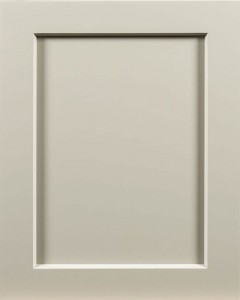 Pomona Flat Panel Door Style with Graystone Enamel on Maple Wood