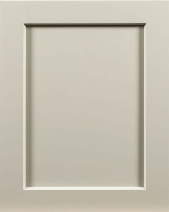 Pomona Flat Panel Door Style with Graystone Enamel on Maple Wood