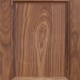 Rainer Flat Panel Door Style with Natural Stain on Walnut Wood