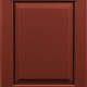 Ridgecrest Raised Panel Door Style with Barn Red Enamel on Maple Wood (Barn Red was discontinued in 2017)