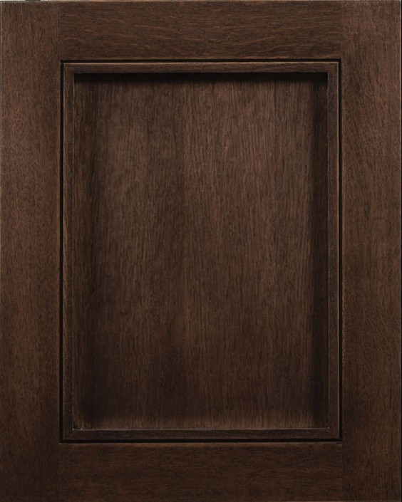 Stockton Flat Panel Door Style with Espresso Stain on Quarter Sawn White Oak Wood