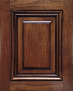 Templeton Raised Panel Door Style with Colonial Stain and Bold Black Shadow on Alder Wood