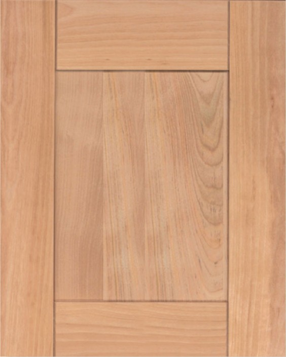 Upland Door Style with Natural Stain on Red Birch Wood