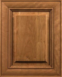 Waterfront Door Style with Natural Stain and Lite Coffee Shadow on Cherry Wood