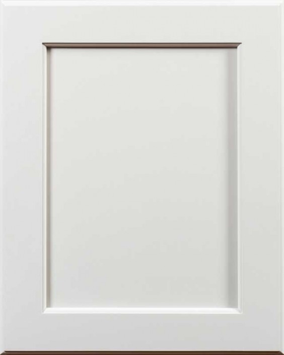 Yellowstone Flat Panel Door Style with Graystone Enamel Finish on Maple